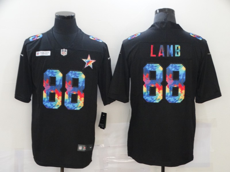 Men's Dallas Cowboys #88 CeeDee Lamb Black NFL 2020 Crucial Catch Limited Stitched Jersey